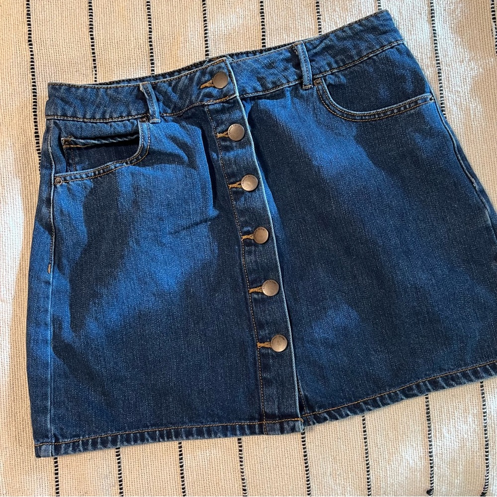Garage Denim Mini Skirt